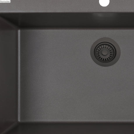Basket Strainer Kitchen Drain For Granite Composite Sinks - Brown