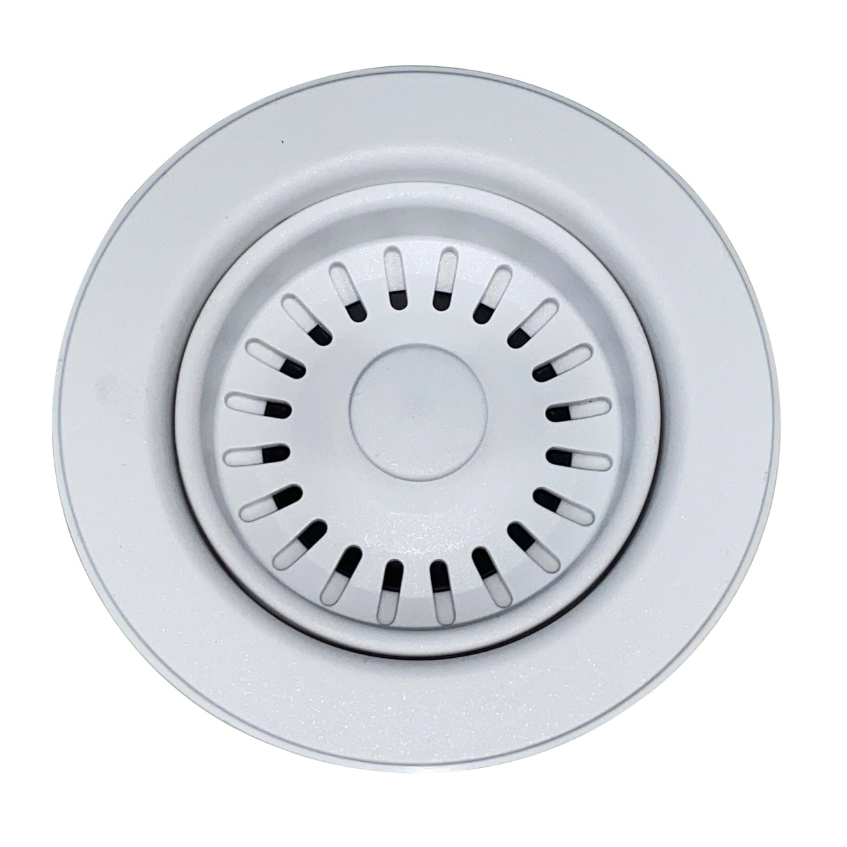 Basket Strainer Kitchen Drain For Granite Composite Sinks - White