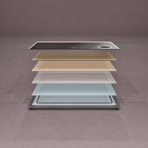 Eviva Illuminate 42" x 30" Rectangular Chrome Aluminum Framed Mirror