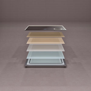 Eviva Illuminate 36" x 30" Rectangular Chrome Aluminum Framed Mirror