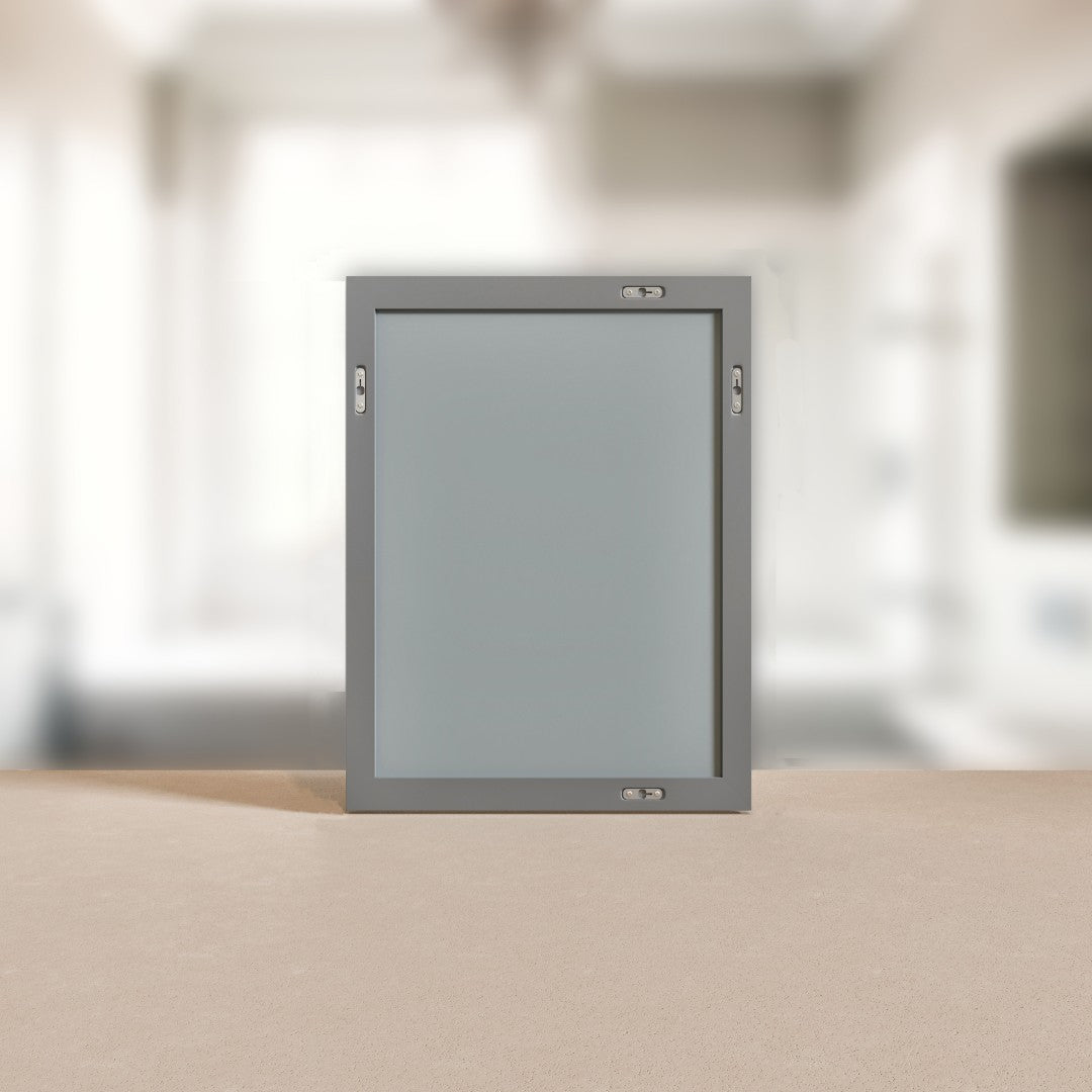 Eviva Aberdeen 24" x 30" Rectangular Gray Wooden Framed Mirror