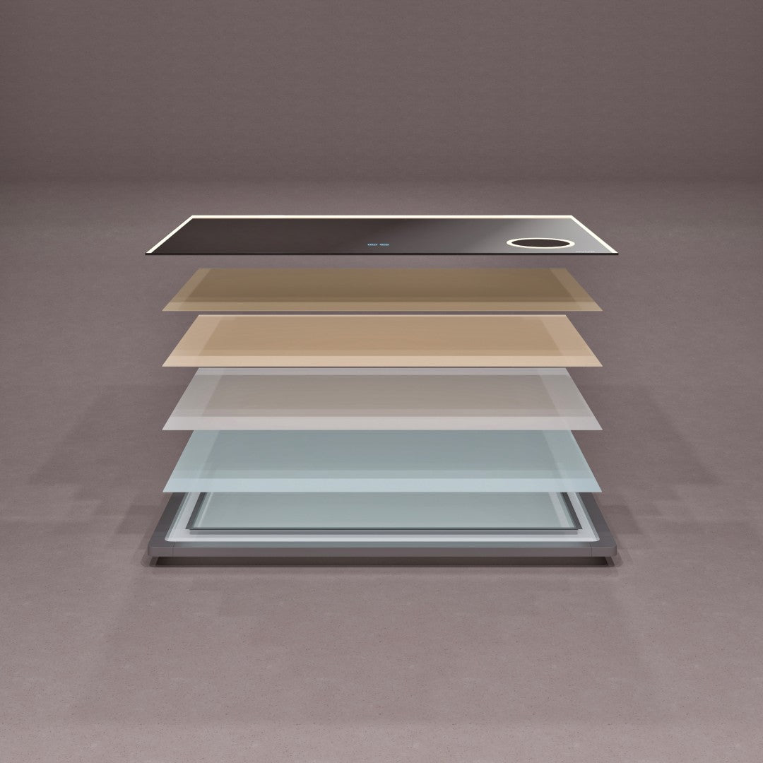 Eviva Illuminate 48" x 30" Rectangular Chrome Aluminum Framed Mirror