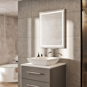 Eviva Glow 36" x 28" Rectangular Frameless Mirror