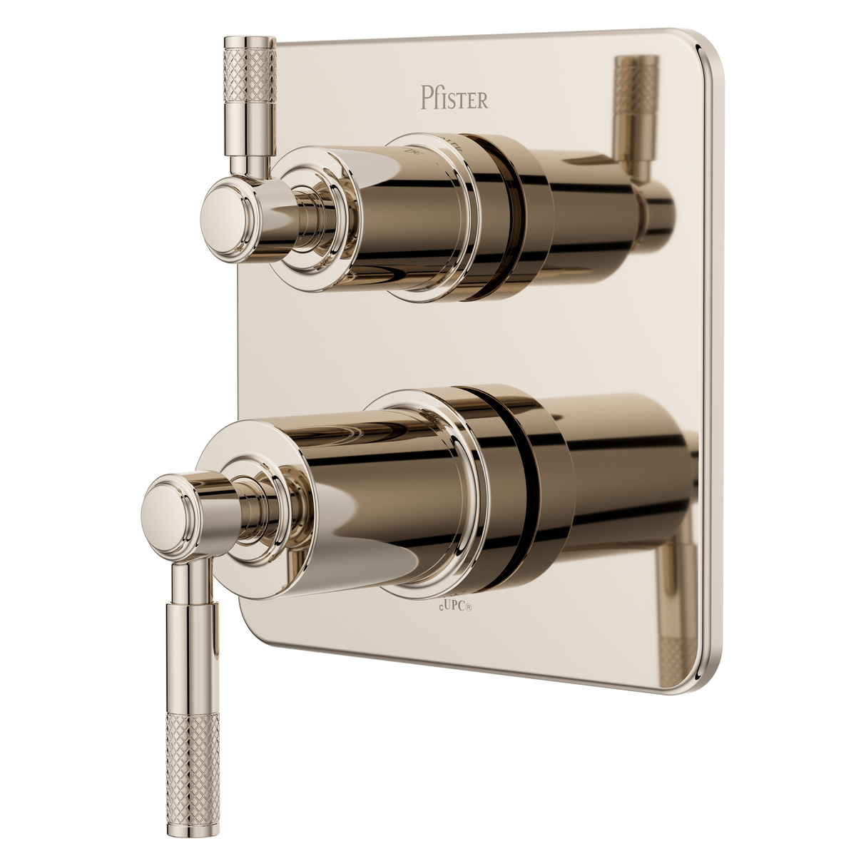 Hillstone Stacked Diverter Trim Kit in Polished Nickel