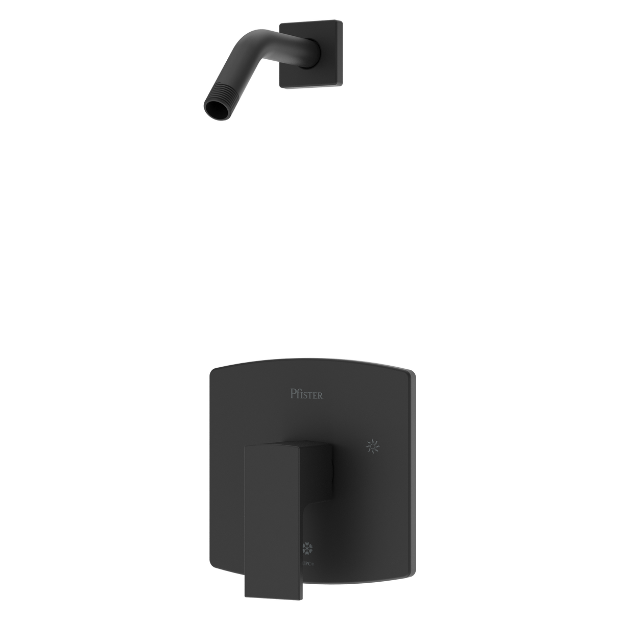 Pfirst Modern Shower Only Faucet in Matte Black