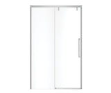 MAAX 135323-900-282-000 Uptown 44-47 x 76 in. 8 mm Sliding Shower Door for Alcove Installation with Clear glass in Chrome & White Marble