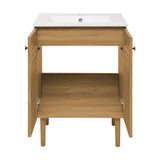 Bron 24" Bathroom Vanity in Oak