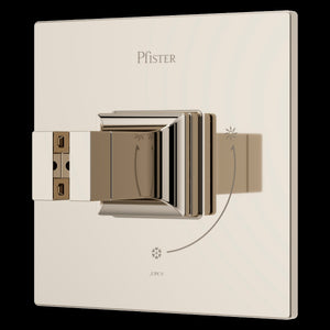 Verve Diverter Valve Only Trim without Handles in Polished Nickel