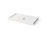 Aker Icon Base 6034 AcrylX Alcove Center Drain Shower Base in Biscuit
