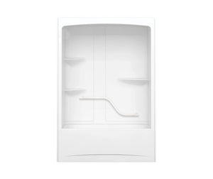 MAAX 105916-R-000-001 Camelia TSR-6032 Acrylic Alcove Right-Hand Drain One-Piece Tub Shower in White