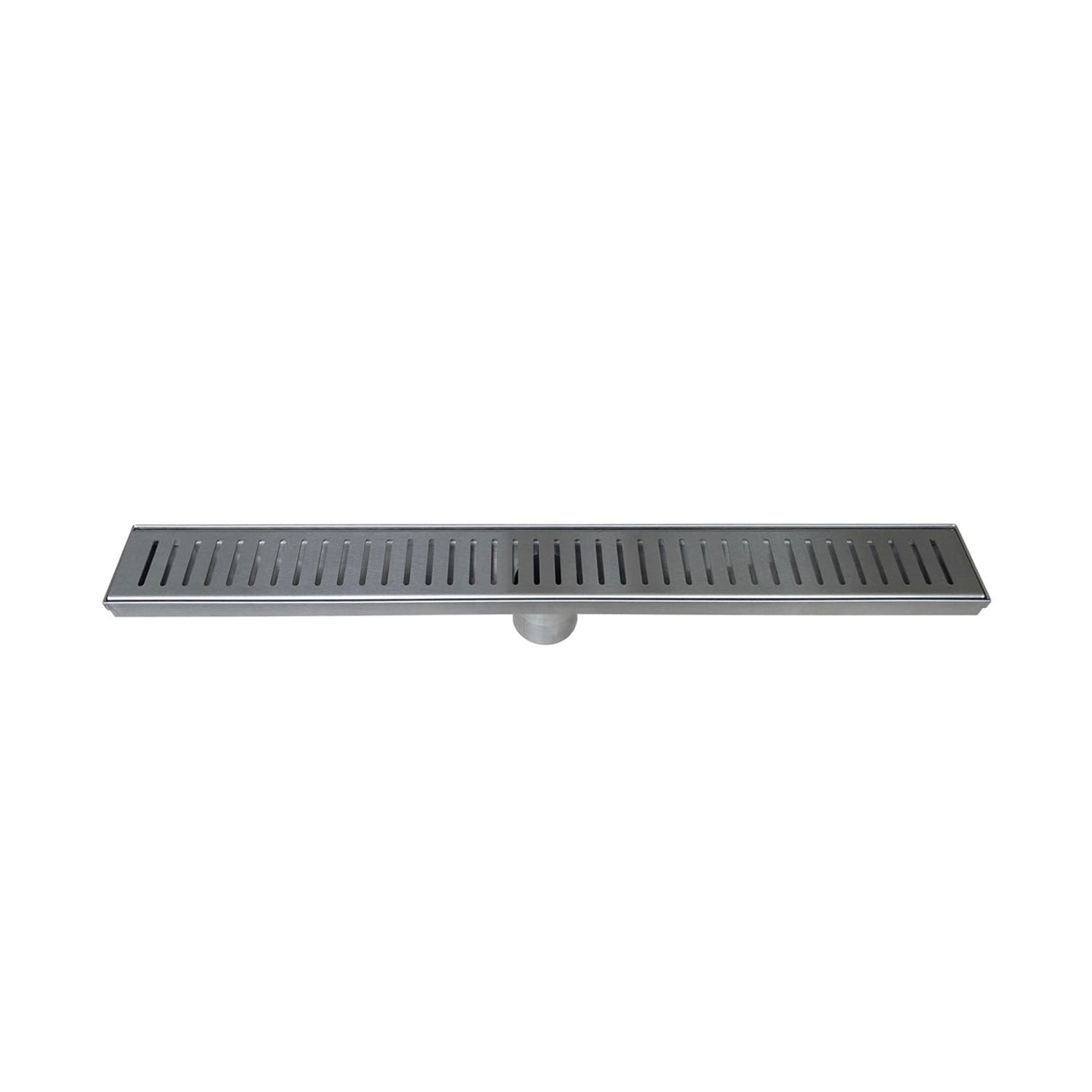 DAX Stainless Steel Rectangular Shower Floor Drain with 18 Gauge, 48", Polished DR48-G06