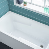 Voltaire 60" X 32" Right-Hand Drain Alcove Bathtub with Apron and Armrest