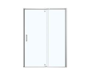 MAAX 137832-900-084-000 ModulR 60 x 78 in. 8 mm Pivot Shower Door for Alcove Installation with Clear glass in Chrome