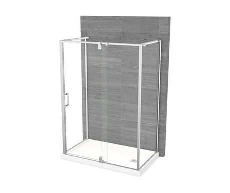 MAAX 137874-900-084-000 ModulR 60 x 32 x 78 in. 8mm Pivot Shower Door for Wall-mount Installation with Clear glass in Chrome