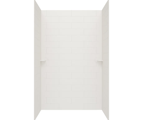 Swanstone MSMK72-3262 32 x 62 x 72 Swanstone Modern Subway Tile Glue up Tub Wall Kit in Birch MSMK723262.226