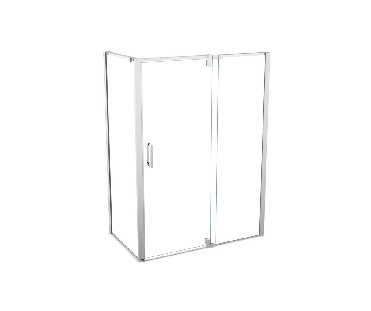 MAAX 137857-900-084-000 ModulR 48 x 36 x 78 in. 8mm Pivot Shower Door for Corner Installation with Clear glass in Chrome