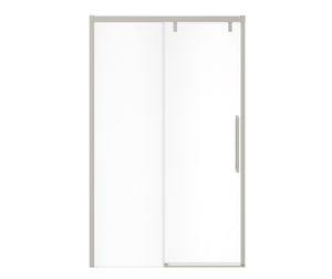 MAAX 135323-900-305-000 Uptown 44-47 x 76 in. 8 mm Sliding Shower Door for Alcove Installation with Clear glass in Brushed Nickel