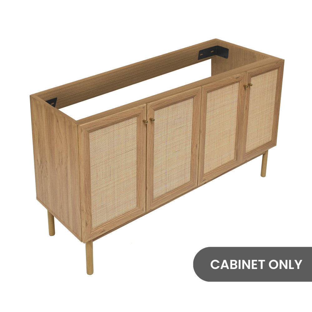 Classe 60" Bathroom Vanity in Oak-Cabinet Only