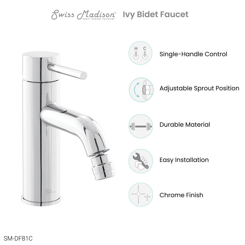 Ivy Bidet Faucet in Chrome