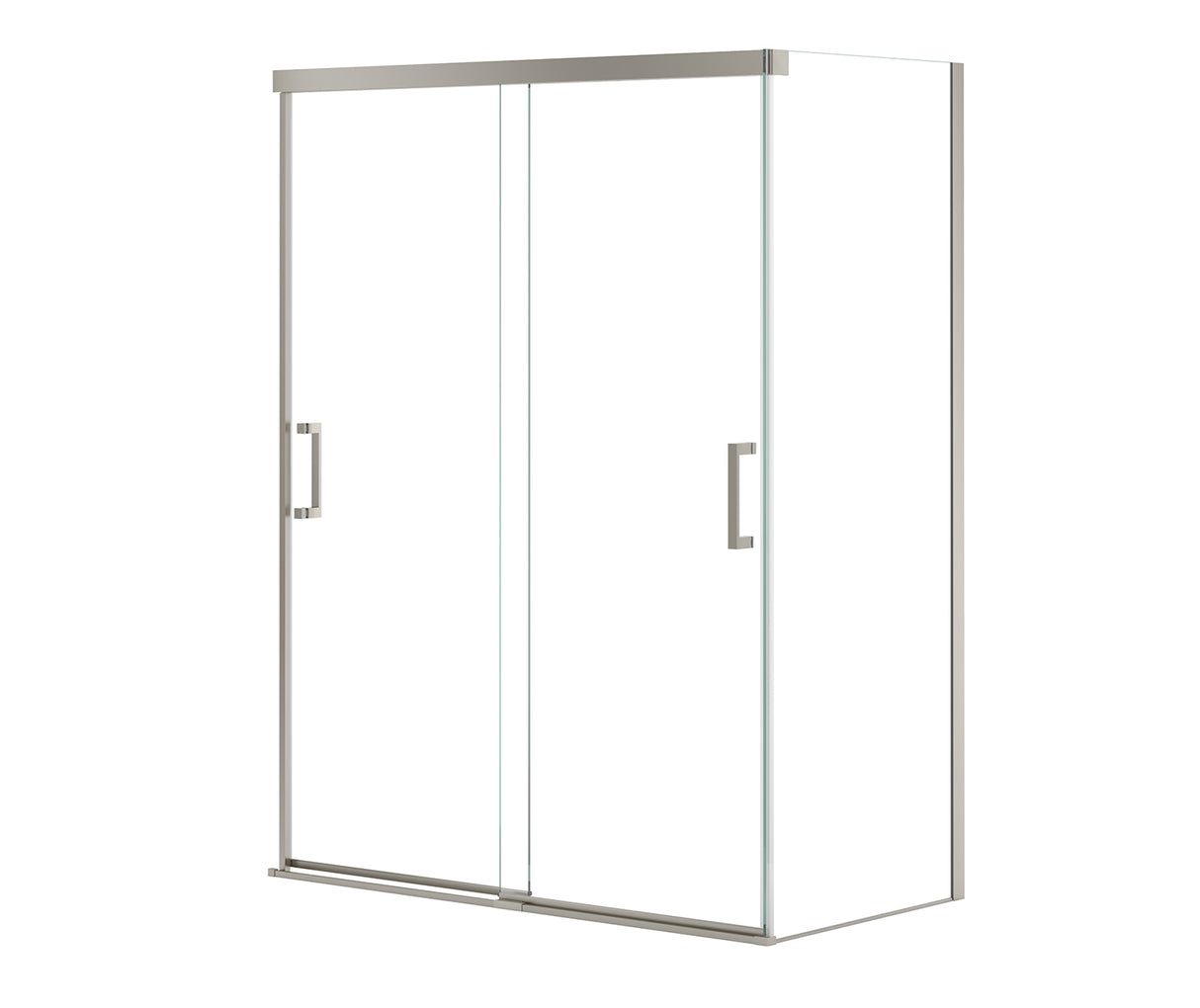 MAAX 136560-900-305-000 Incognito 76 Return Panel for 32 in. Base with Clear glass in Brushed Nickel