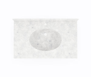 Swanstone CH1B2237 Chesapeake 22 x 37 Single Bowl Vanity Top in Ice CH02237.130