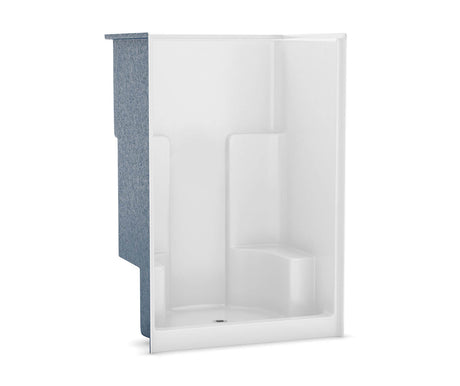 MAAX 140545-000-002-011 SS3648 AcrylX Alcove Center Drain One-Piece Shower in White
