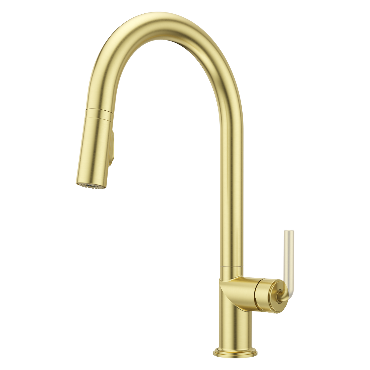 Tenet 1-Handle Pull-Down Kitchen Faucet in Brushed Gold