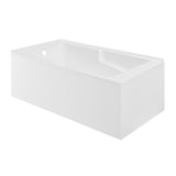 Claire 60" x 32" Left-Hand Drain Drain Alcove Tub with Corner Apron