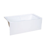 Voltaire 60" X 30" Right-Hand Drain Alcove Bathtub with Apron and Armrest