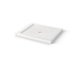 MAAX 410002-543-001-000 B3Round 4834 Acrylic Corner Right Shower Base in White with Anti-slip Bottom with Center Drain