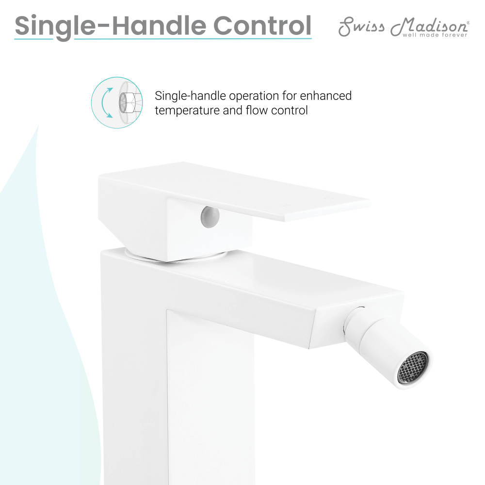 Concorde Bidet Faucet in Matte White