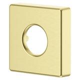 Modern Square Shower Arm Flange in Brushed Gold