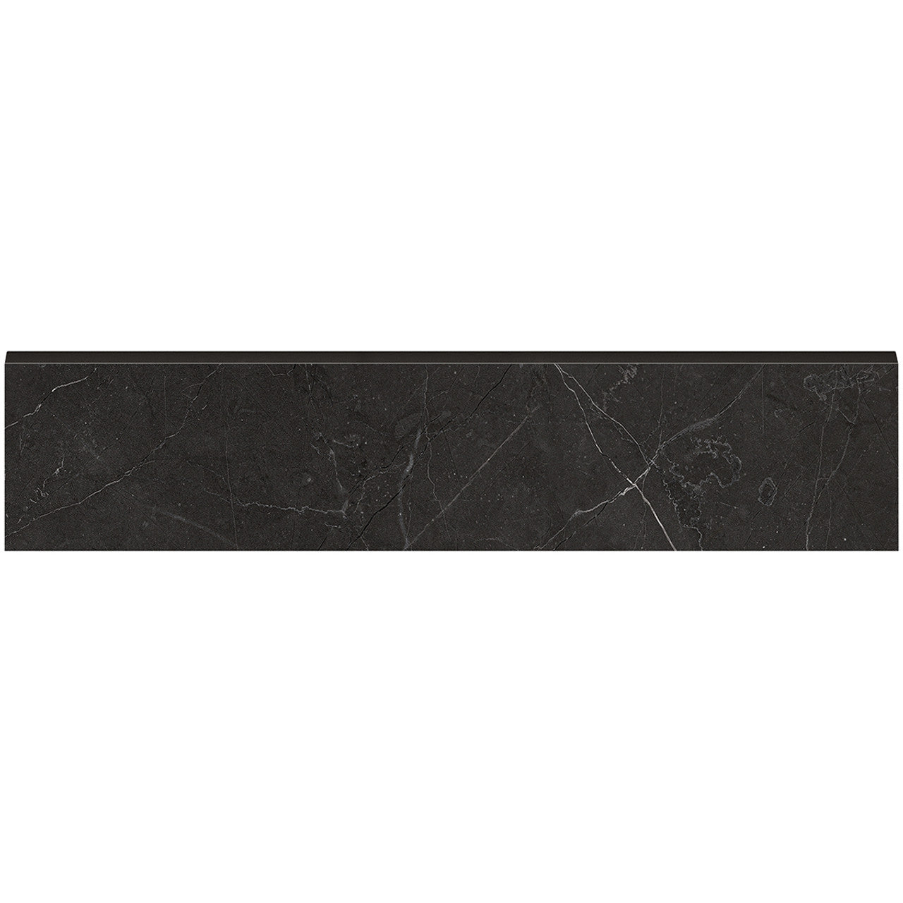Anatolia Tile 3X12 Bn La Marca Nero Honed & Rectified Bullnose 4502-0289-0 Nero Venato 3x12 Bullnose Honed - premium natural stone mosaic tile from Anatolia Tile, available at PoshHaus showroom in Keene, NH