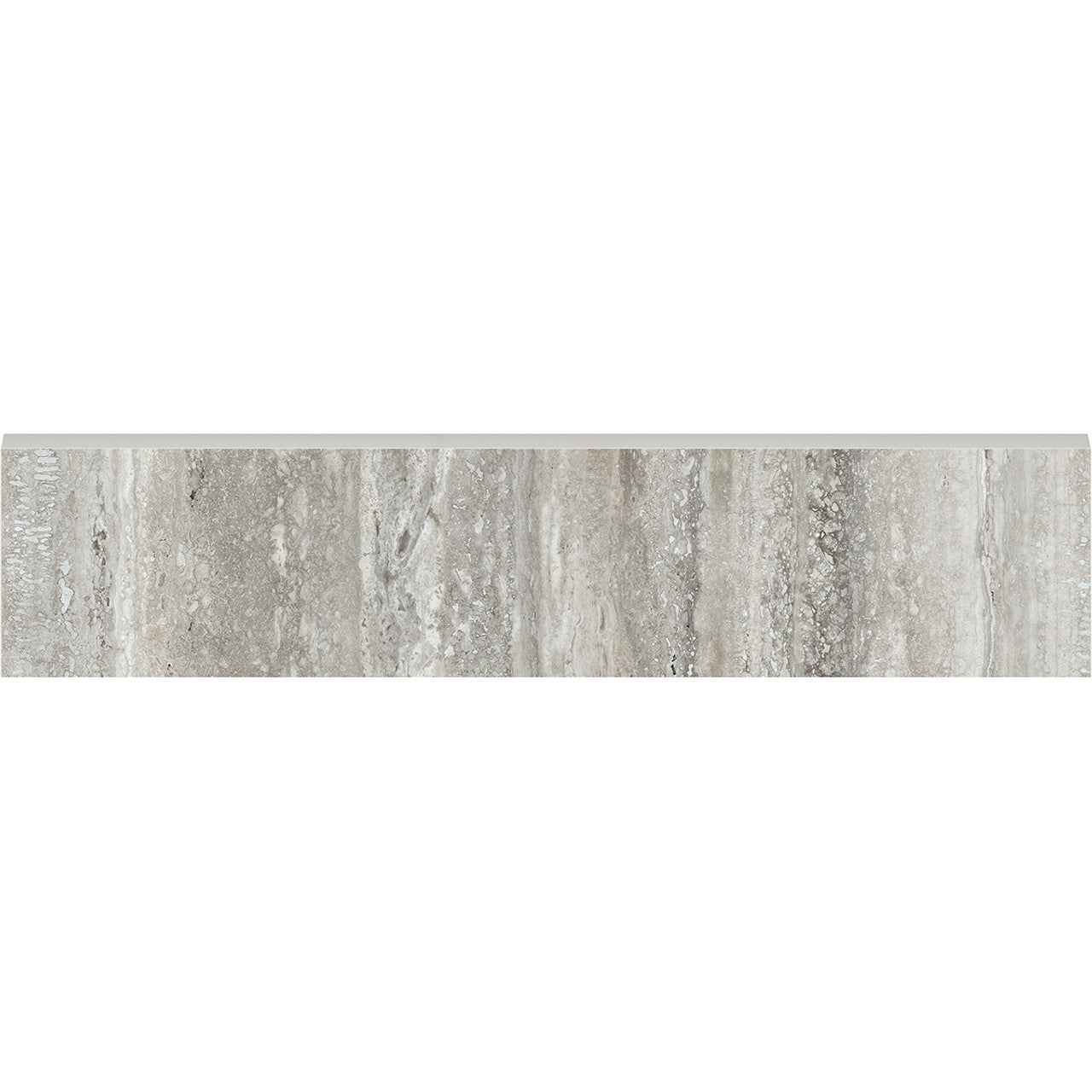 Anatolia Tile 3X12 Bn Lamarca Travertino Polished & Rectified Bullnose4502-0287-0 *Old   See An3Bbnltrp-N Travertino Instrata 3x12 Bullnose Polished - premium natural stone mosaic tile from Anatolia Tile, available at PoshHaus showroom in Keene, NH