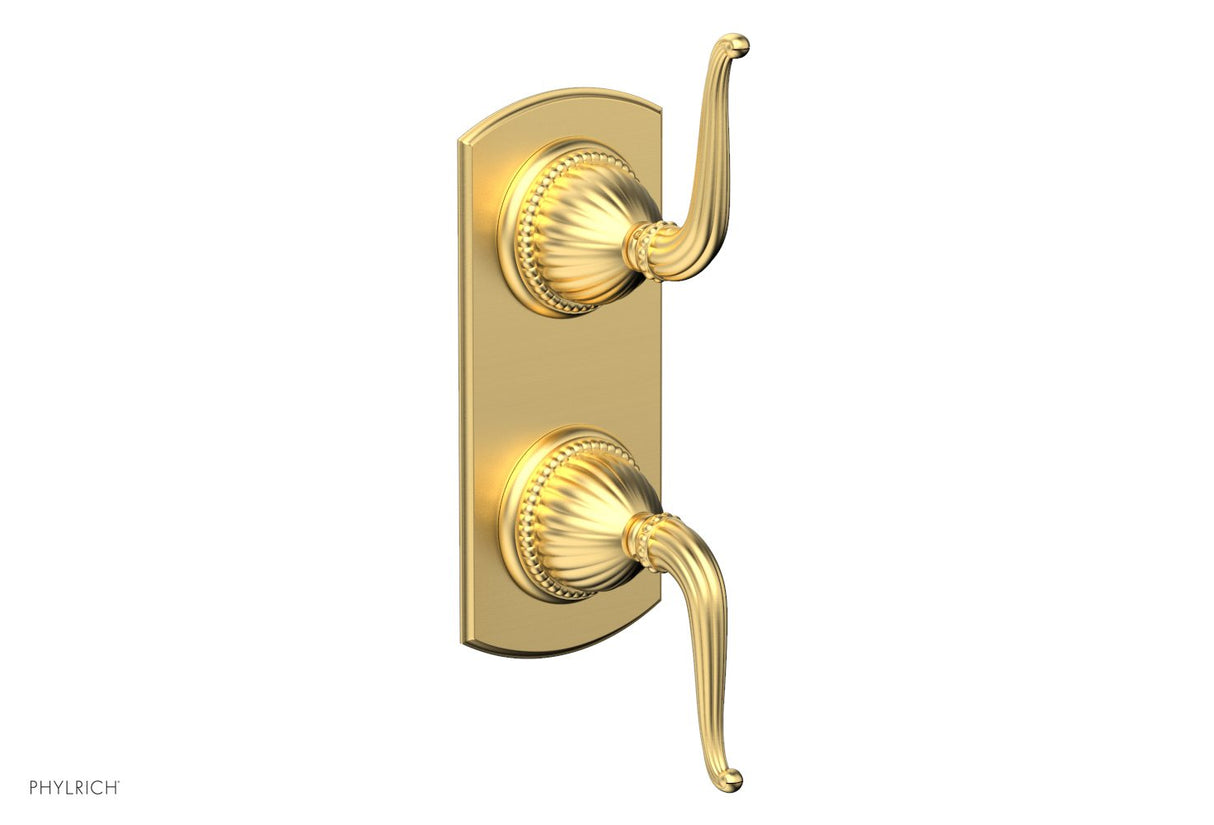 Phylrich 4-376-24B Georgian & Barcelona Volume Control/Diverter Trim - Lever Handle 4-376 - Burnished Gold