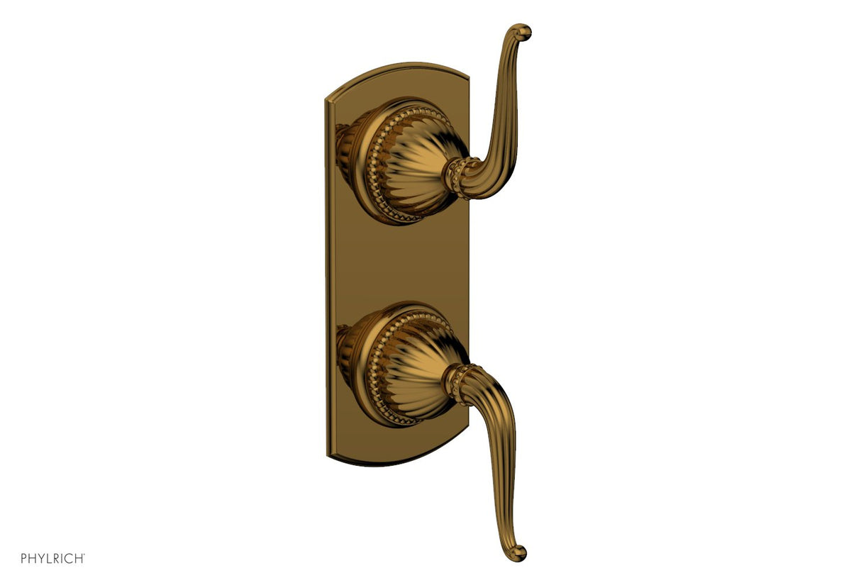 Phylrich 4-376-002 Georgian & Barcelona Volume Control/Diverter Trim - Lever Handle 4-376 - French Brass