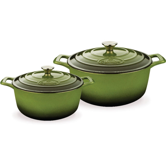 4 Pc Set Including 2.2 QT and 3.7 QT Round Casseroles w/Lids Matte Black PoshHaus