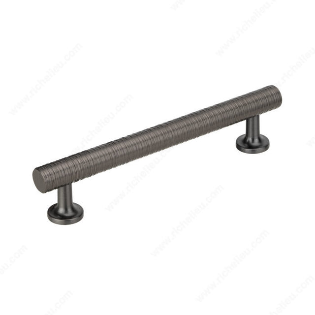 Richelieu 920816092 Modern Metal Pull - 9208, Brushed Black Nickel, 6 5/16 in, 7 9/16 in