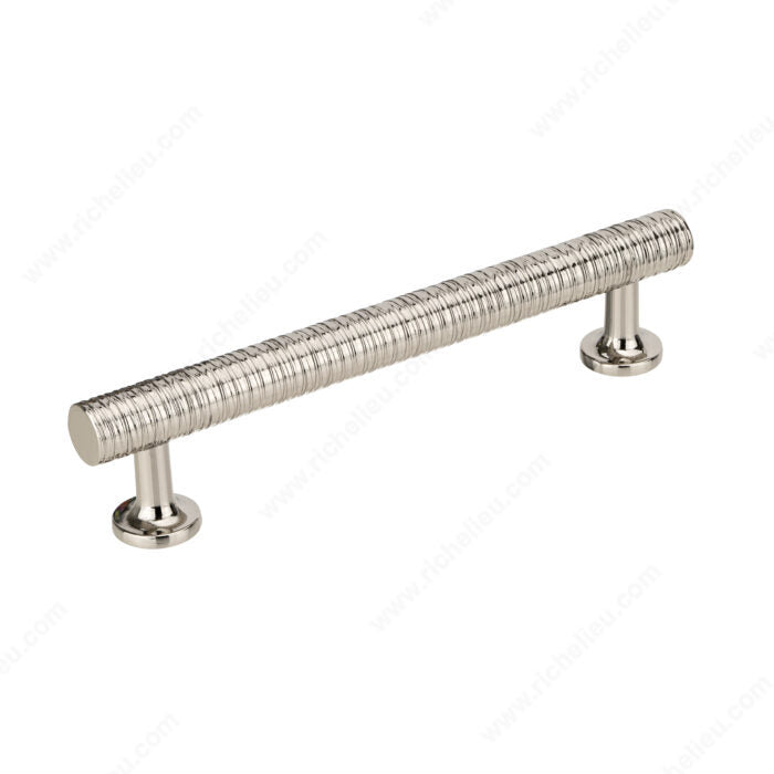 Richelieu 9208128180 Modern Metal Pull - 9208, Polished Nickel, 5 1/32 in, 6 5/16 in