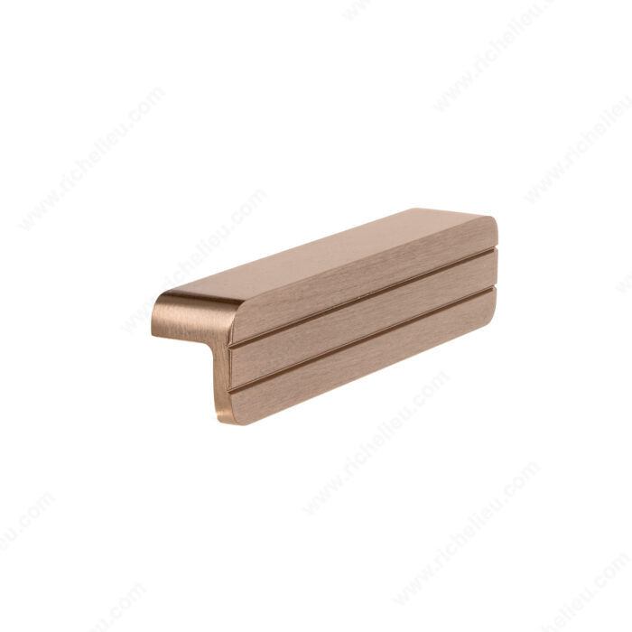 Richelieu 943164OBRZ Modern Metal Pull - 9431, Oriental Bronze, Cup Pulls, 2 17/32 in, 3 5/16 in