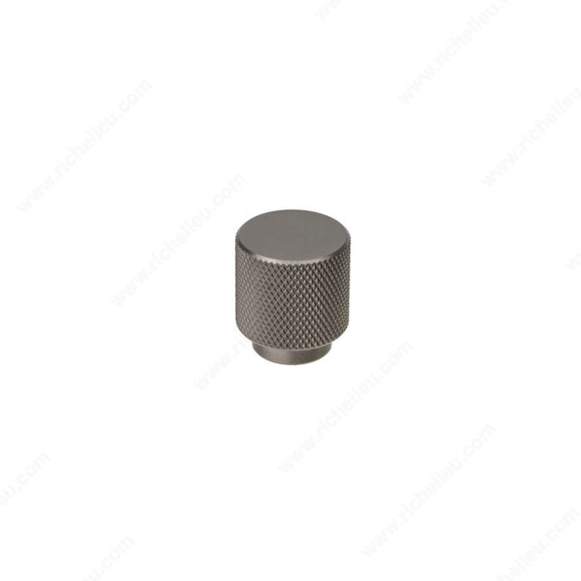 Richelieu 19652692 Modern Metal Knob -1965, Brushed Black Nickel, 1 1/32 in