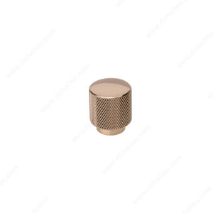 Richelieu 196526SOBRZ Modern Metal Knob -1965, Shiny Oriental Bronze, 1 1/32 in