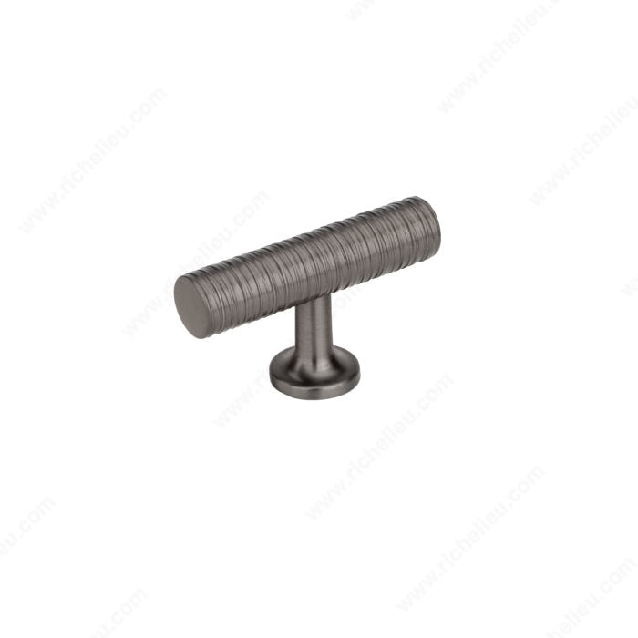 Richelieu 92086092 Modern Metal Knob - 9208, Brushed Black Nickel