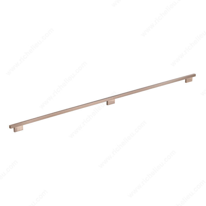 Richelieu 8766128SOBRZ Modern Metal Pull - 8766, Shiny Oriental Bronze, Multiple Center-to-Center Options, 2 17/32 to 5 1/32 in, 7 in