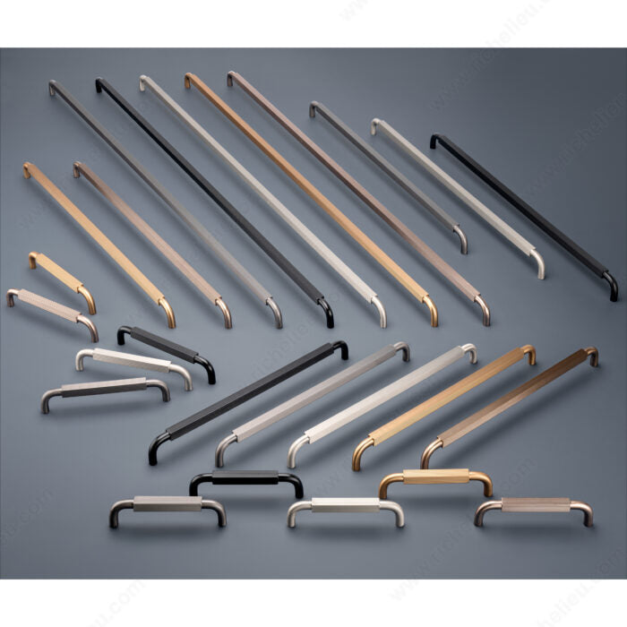 Richelieu 8863128195 Modern Metal Pull - 8863, Brushed Nickel, 5 1/32 in, 5 15/32 in