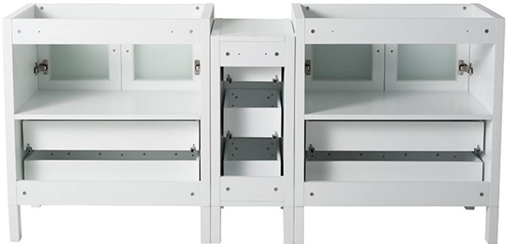 Fresca FCB62-301230WH Fresca Torino 72" White Modern Bathroom Cabinets