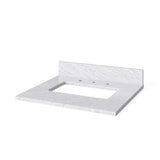 Jeffrey Alexander VKITDOU24BLWCR 24" Hale Blue Douglas Vanity, White Carrara Marble Vanity Top, undermount rectangle bowl