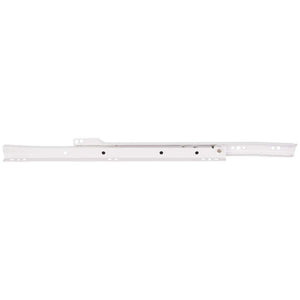 Hardware Resources 5055-R 22" (550 mm) Standard Duty Cream White Self-closing 3/4 Extension Side Mount Epoxy Slide, Split Slides in Bulk Pack Screws & Instruction Incl.