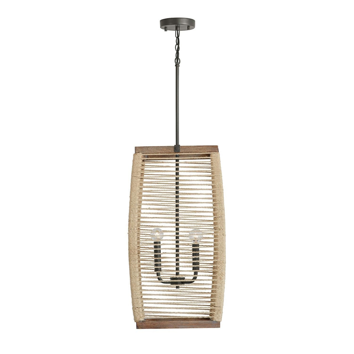 Capital Lighting 540341YG Jacob 4 Light Foyer Grey Wash and Grey Iron