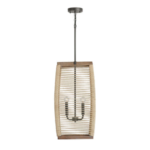 Capital Lighting 540341YG Jacob 4 Light Foyer Grey Wash and Grey Iron